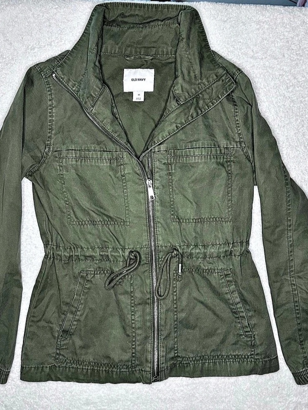 Old Navy Canvas Utility Jacket Olive XS